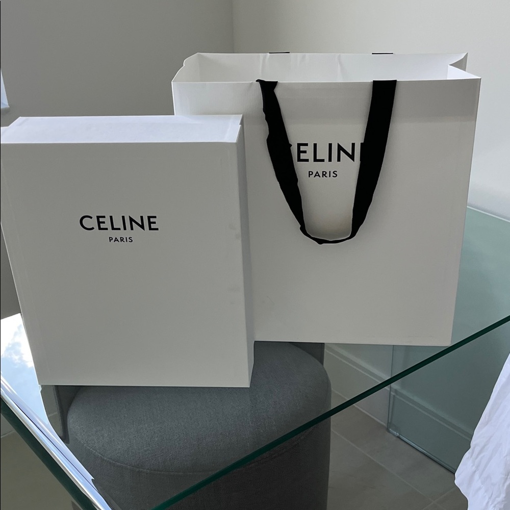 Celine Paris White Box and Bag Set